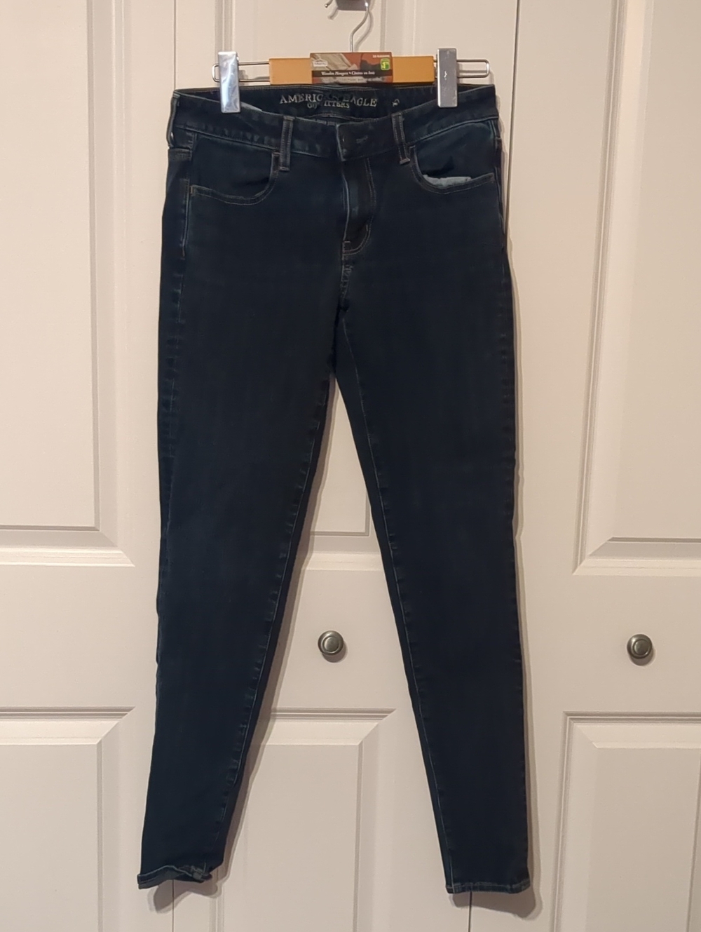 American Eagle Outfitters Women's Dark Wash Skinny Jeans - Super Stretch X4